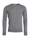 Dolce & Gabbana Ash Gray Wool Crew Neck Pullover Sweater