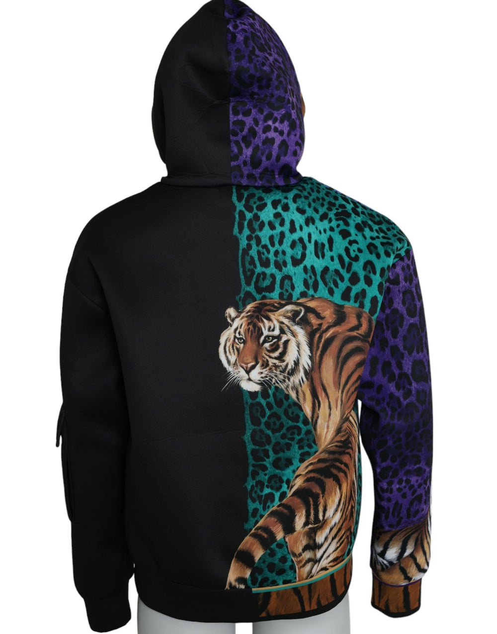 Dolce & Gabbana Multicolor Tiger Hooded Sweatshirt Sweater - ACCEXO