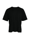 Dolce & Gabbana Black Logo Embossed Crew Neck Short Sleeves T-shirt