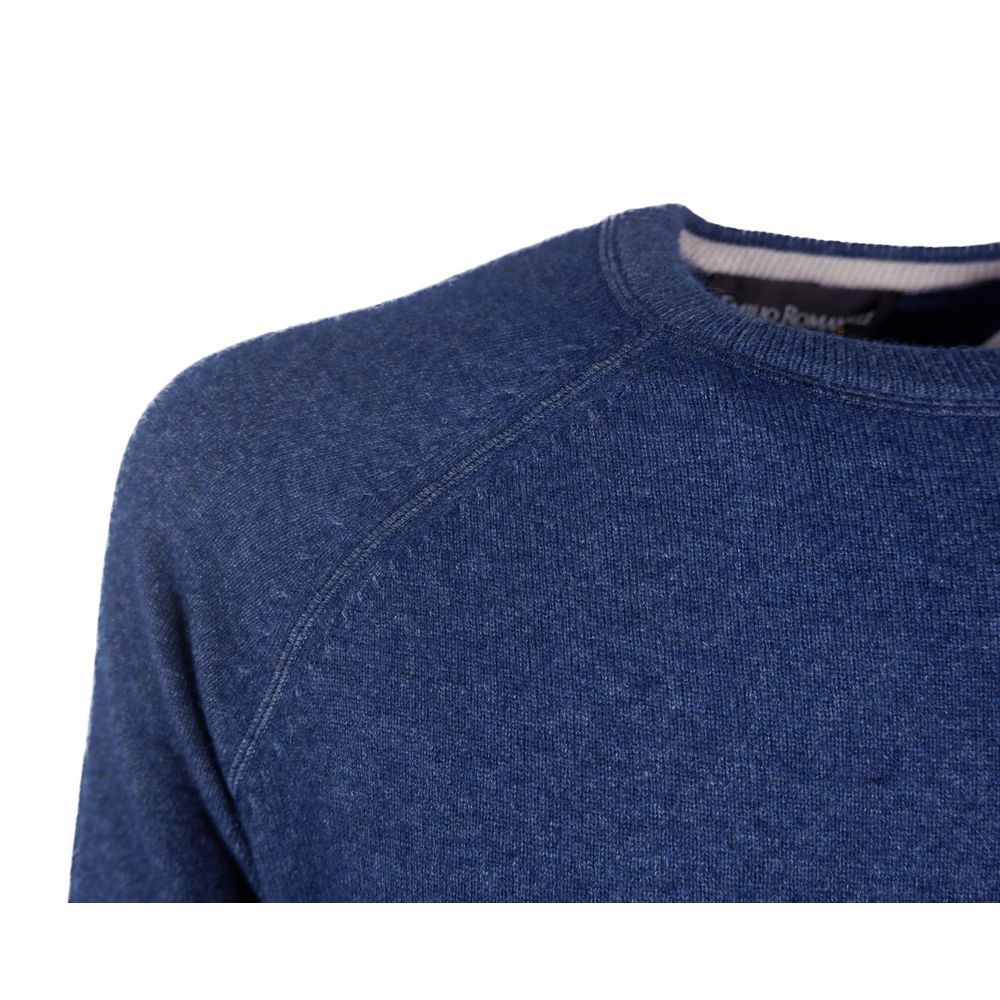 Emilio Romanelli Blue Cashmere Men Sweater - ACCEXO