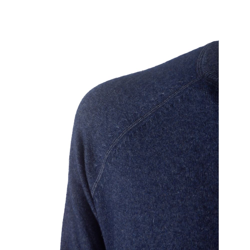 Emilio Romanelli Light Blue Cashmere Men Sweater - ACCEXO