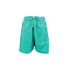 Pharmacy Industry Chic Green Bermuda Shorts with Side Stripes