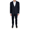 Aquascutum Elegant Navy Blue Two-Piece Suit