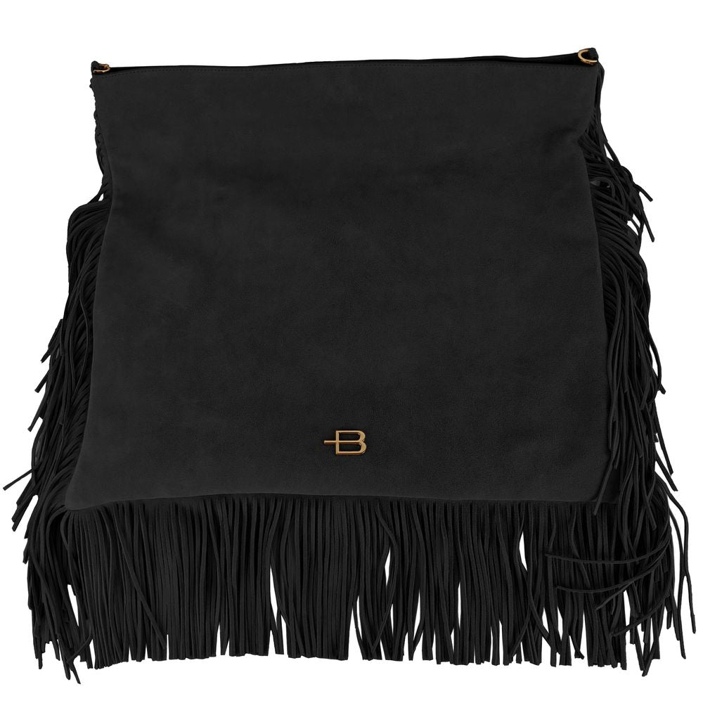 Baldinini Trend Black Calfskin Women Crossbody Bag - ACCEXO
