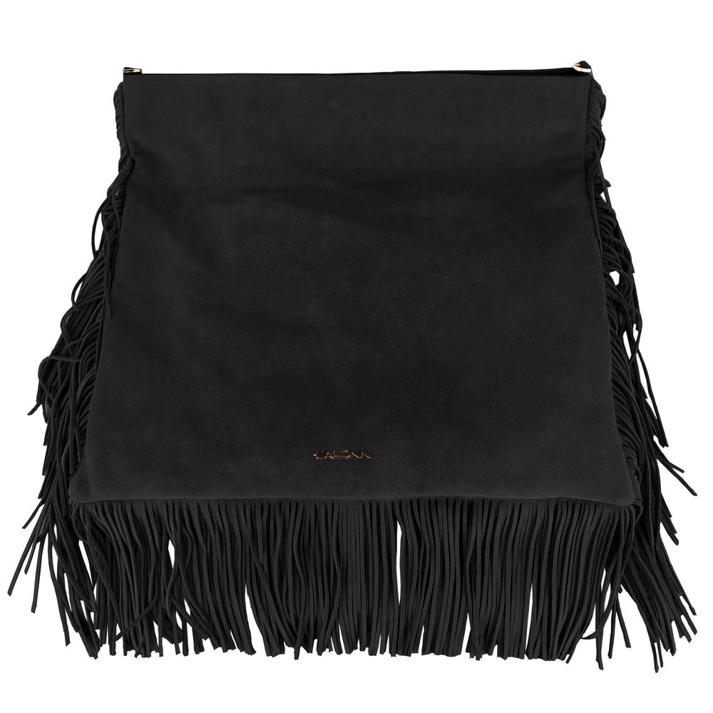 Baldinini Trend Black Calfskin Women Crossbody Bag - ACCEXO