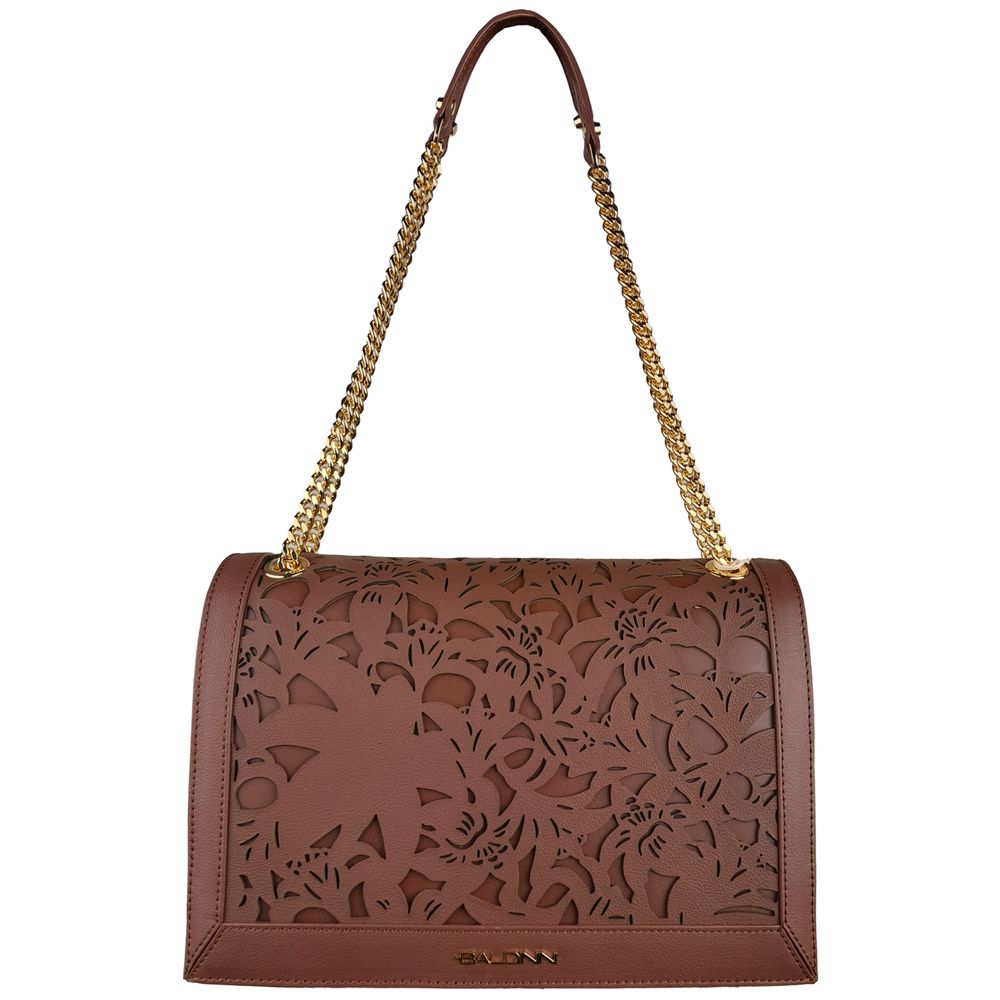 Baldinini Trend Brown Calfskin Women Crossbody Bag - ACCEXO