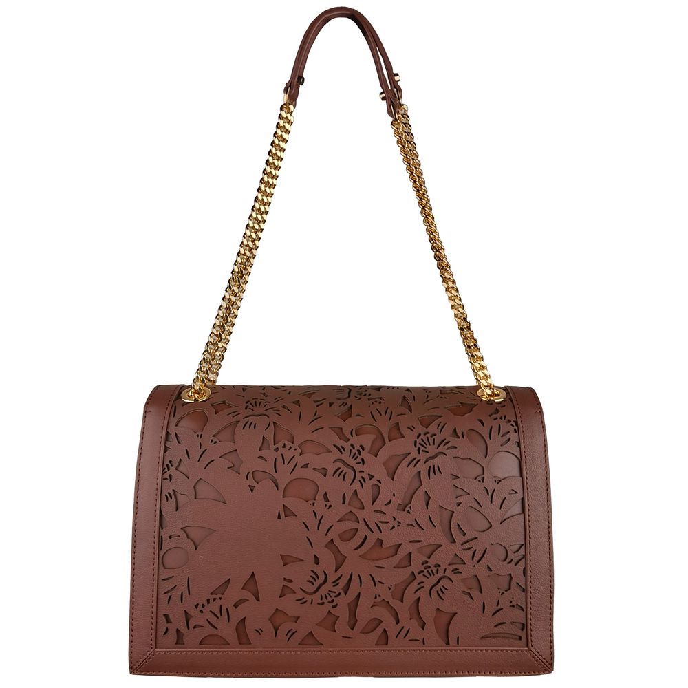 Baldinini Trend Brown Calfskin Women Crossbody Bag - ACCEXO