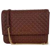 Baldinini Trend Brown Calfskin Women Crossbody Bag - ACCEXO