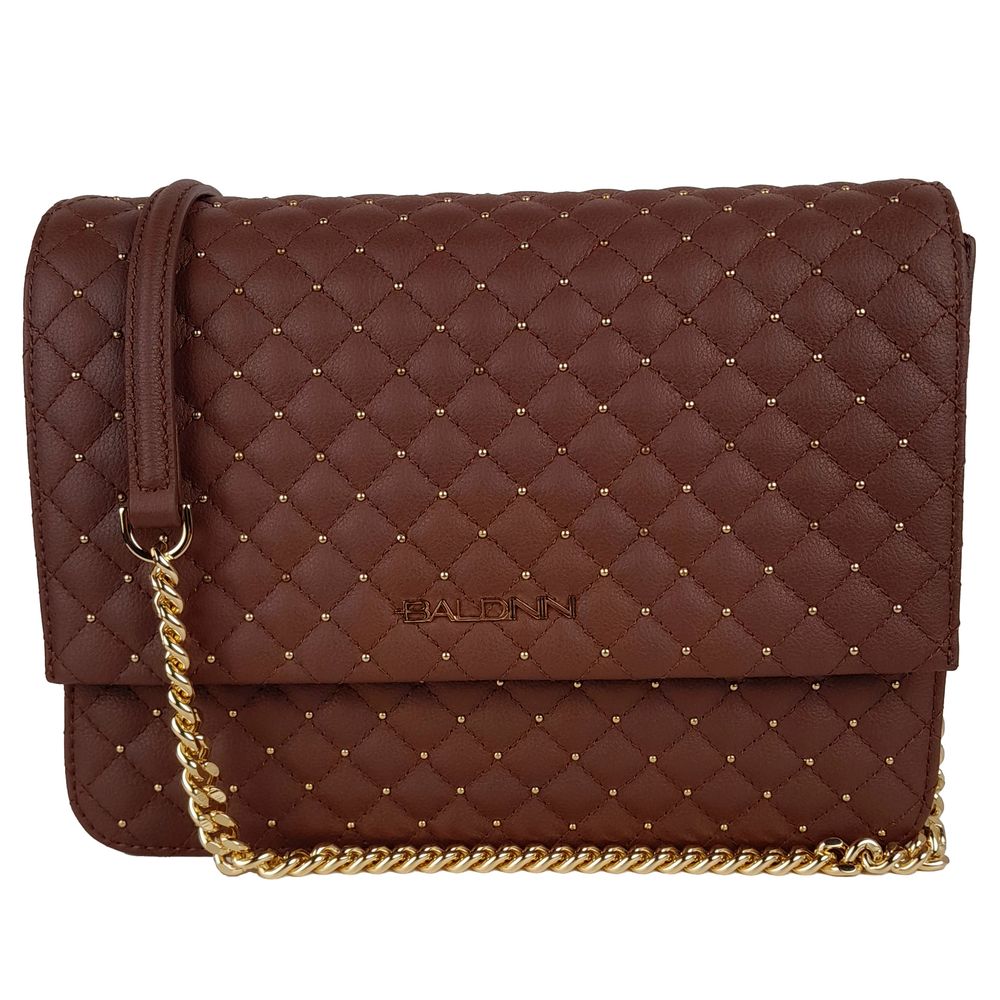 Baldinini Trend Brown Calfskin Women Crossbody Bag - ACCEXO