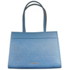 Baldinini Trend Elegant Light Blue Shopping Bag with Logo Motif