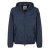 Fred Mello Sleek Blue Nylon Jacket - Zip Closure & Compact Design