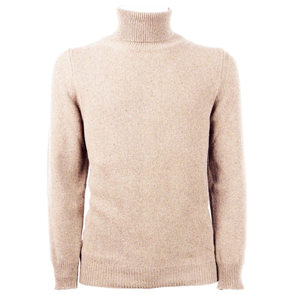 Emilio Romanelli Beige Cashmere Men Sweater - ACCEXO