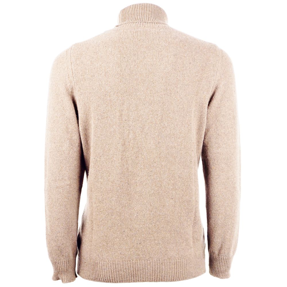 Emilio Romanelli Beige Cashmere Men Sweater - ACCEXO