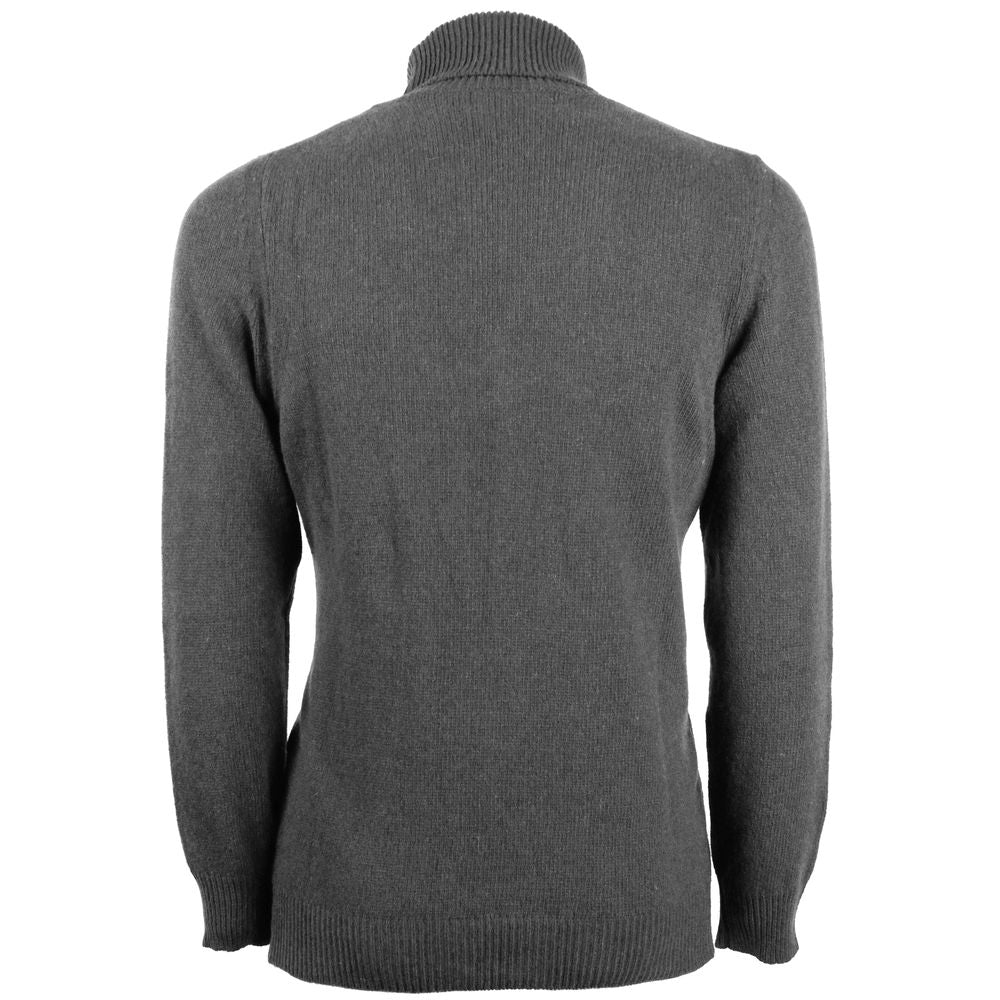Emilio Romanelli Gray Cashmere Men Sweater - ACCEXO