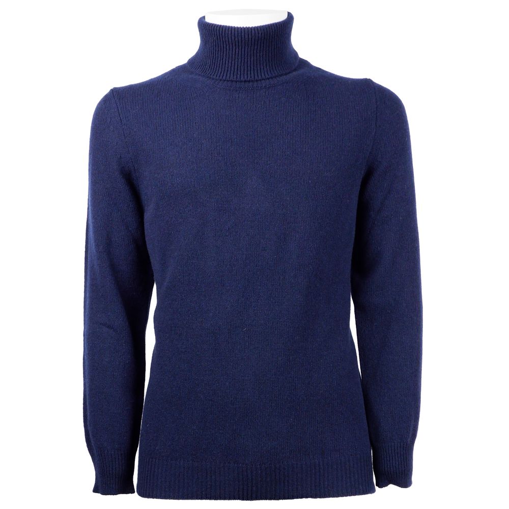 Emilio Romanelli Blue Cashmere Men Sweater - ACCEXO