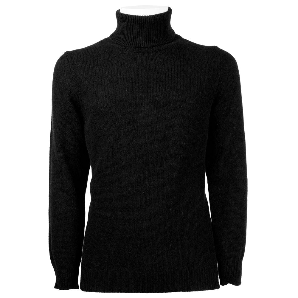 Emilio Romanelli Black Cashmere Men Sweater - ACCEXO