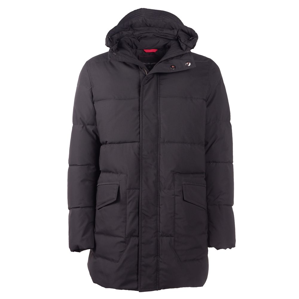 Emilio Romanelli Black Polyester Men Jacket - ACCEXO