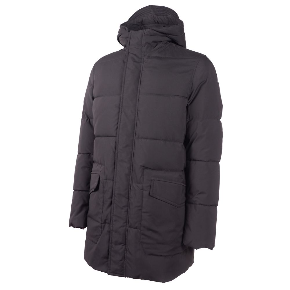 Emilio Romanelli Black Polyester Men Jacket - ACCEXO
