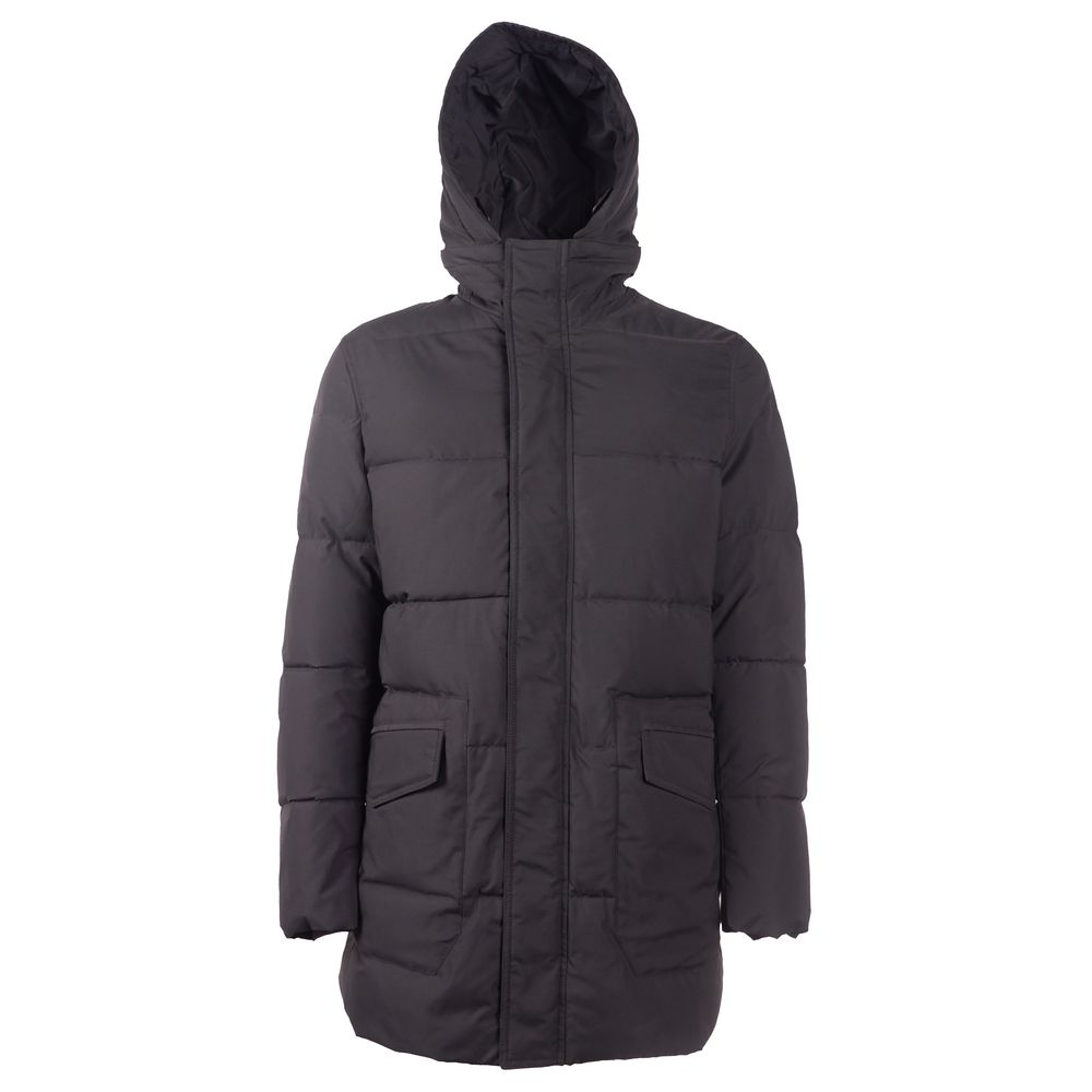 Emilio Romanelli Black Polyester Men Jacket - ACCEXO