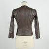 Emilio Romanelli Brown Leather Women Jacket