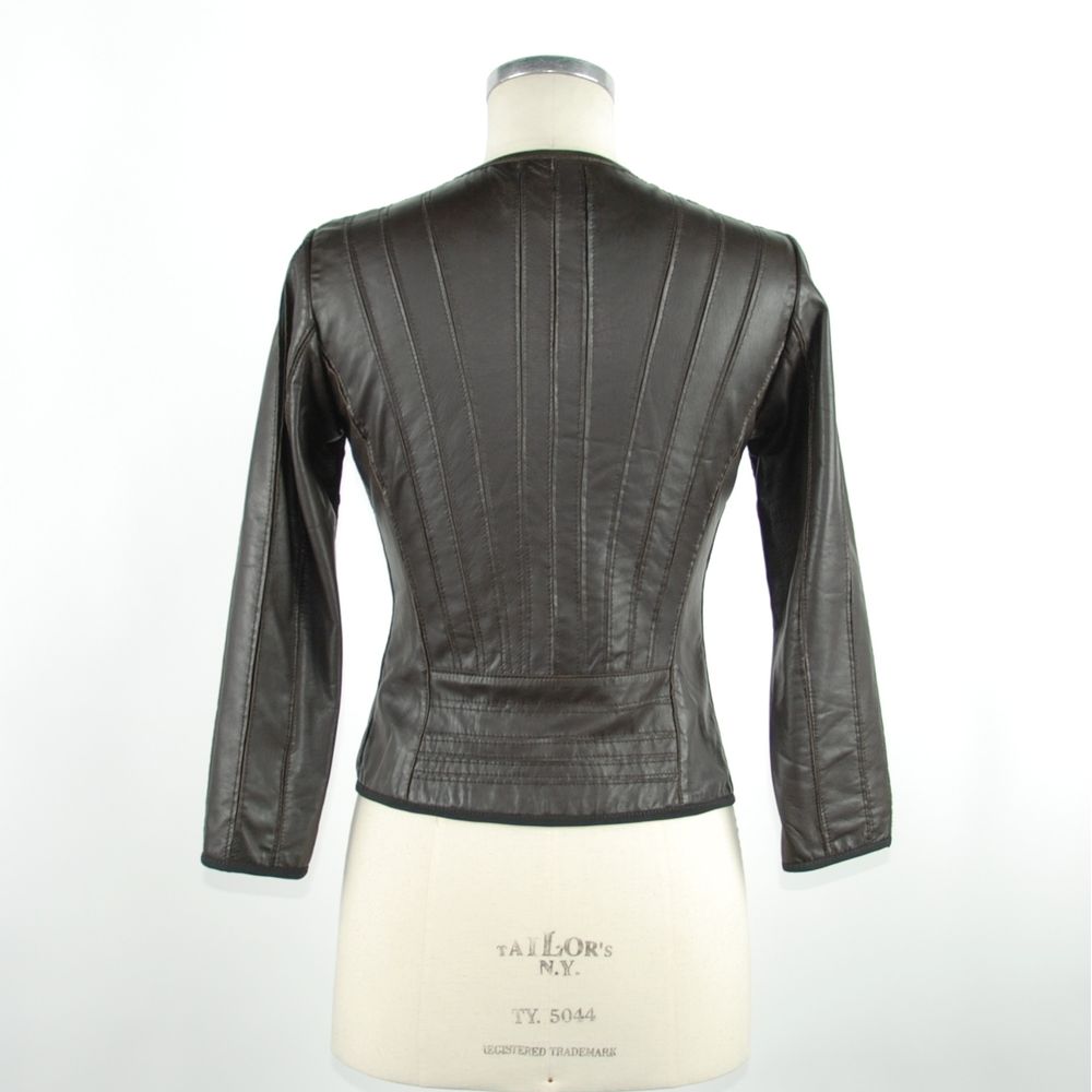 Emilio Romanelli Black Leather Women Jacket - ACCEXO
