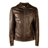 Emilio Romanelli Brown Leather Jacket