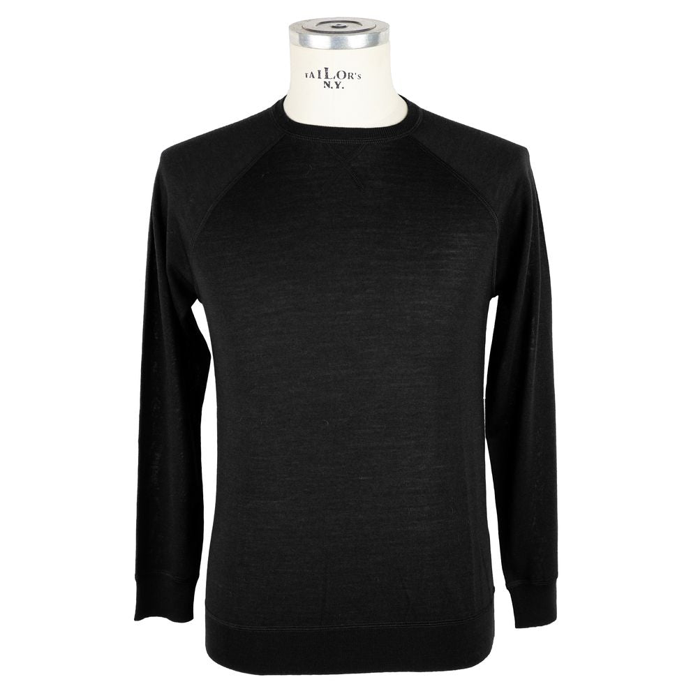 Emilio Romanelli Black Cashmere Men Sweater - ACCEXO