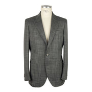 Emilio Romanelli Gray Wool Men's Blazer - ACCEXO