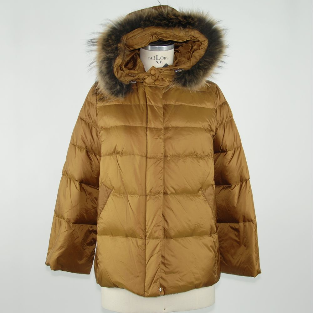 Emilio Romanelli Yellow Polyamide Women Coat - ACCEXO