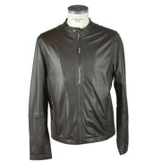 Emilio Romanelli Elegant Leather Jacket - ACCEXO