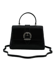 Jimmy Choo Black Leather Top Handle Shoulder Bag - ACCEXO