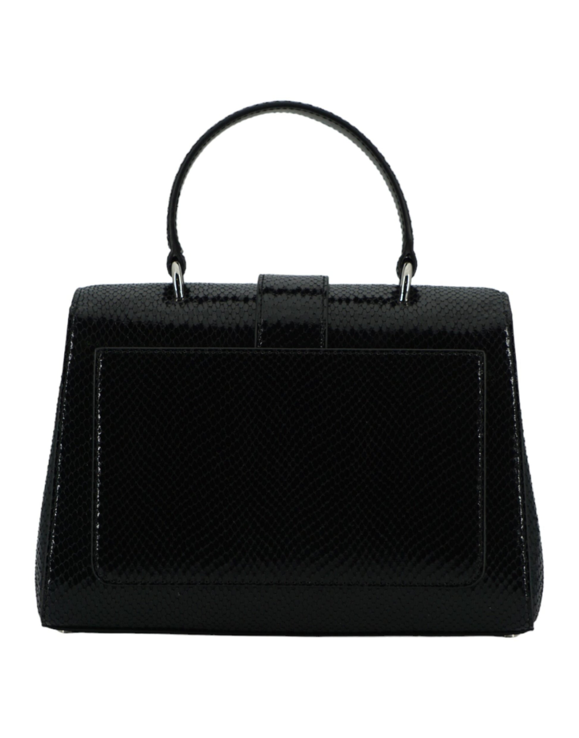 Jimmy Choo Black Leather Top Handle Shoulder Bag - ACCEXO