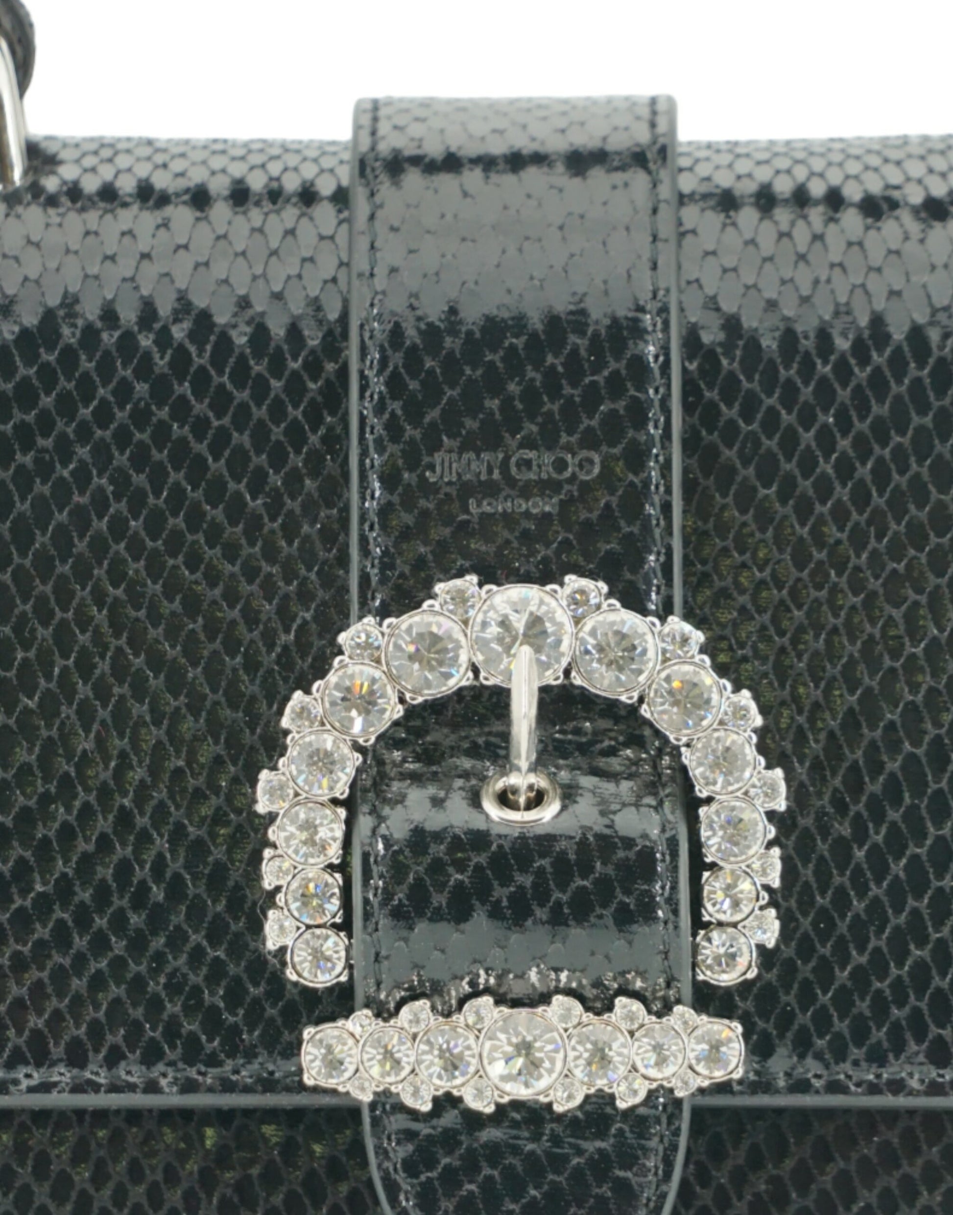 Jimmy Choo Black Leather Top Handle Shoulder Bag - ACCEXO
