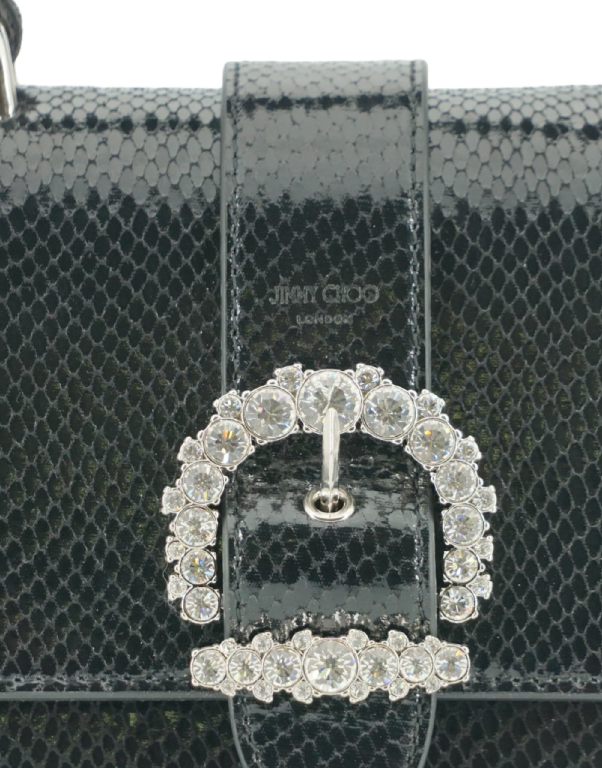 Jimmy Choo Black Leather Top Handle Shoulder Bag - ACCEXO