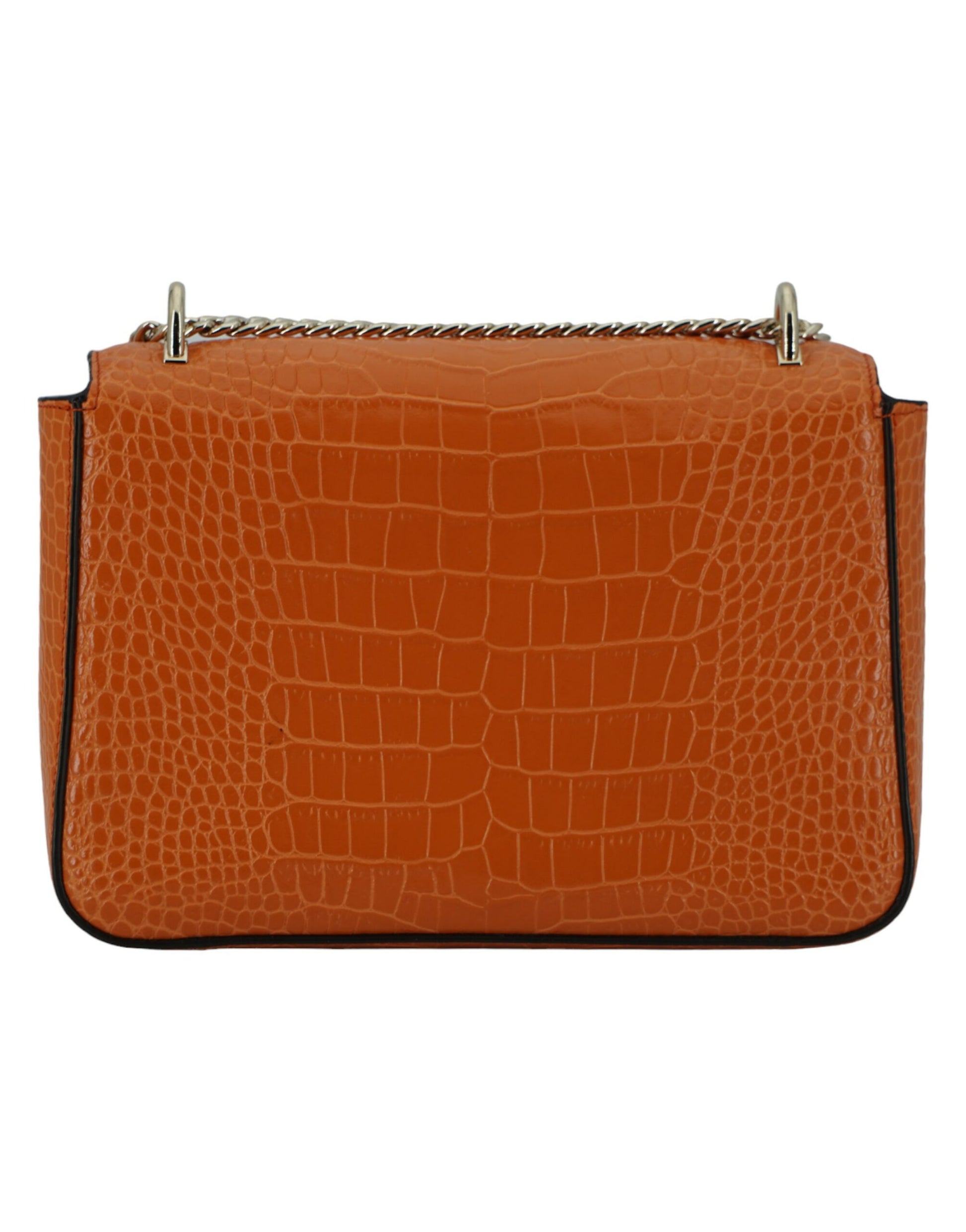 Jimmy Choo Amber Orange Leather Shoulder Bag - ACCEXO