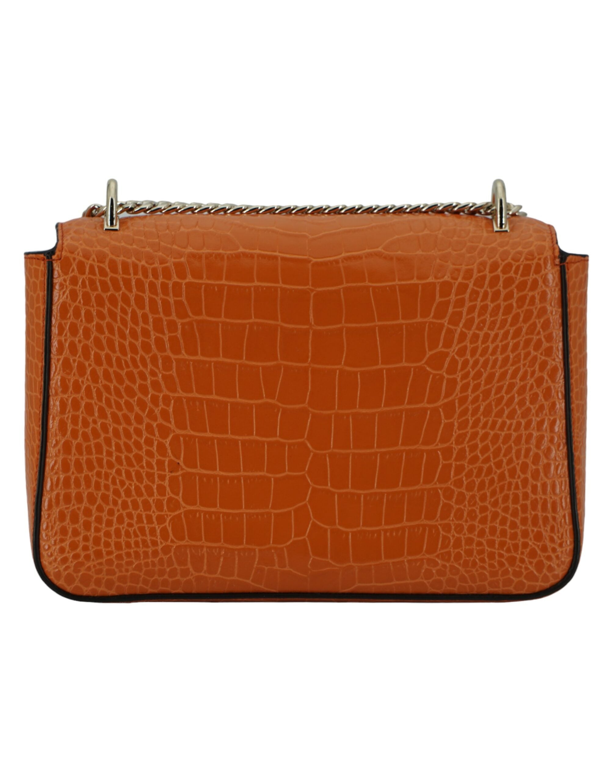 Jimmy Choo Amber Orange Leather Shoulder Bag - ACCEXO