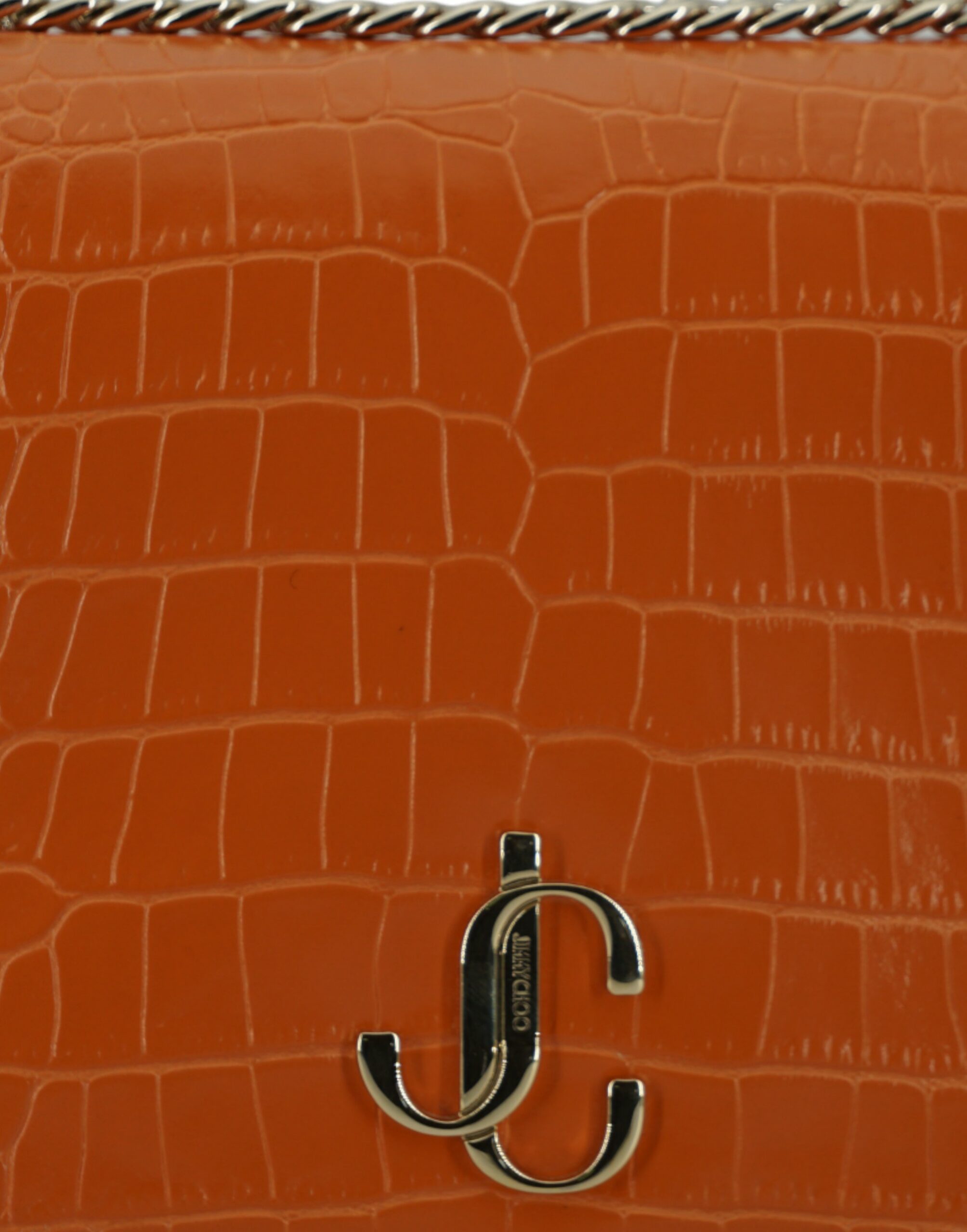 Jimmy Choo Amber Orange Leather Shoulder Bag - ACCEXO
