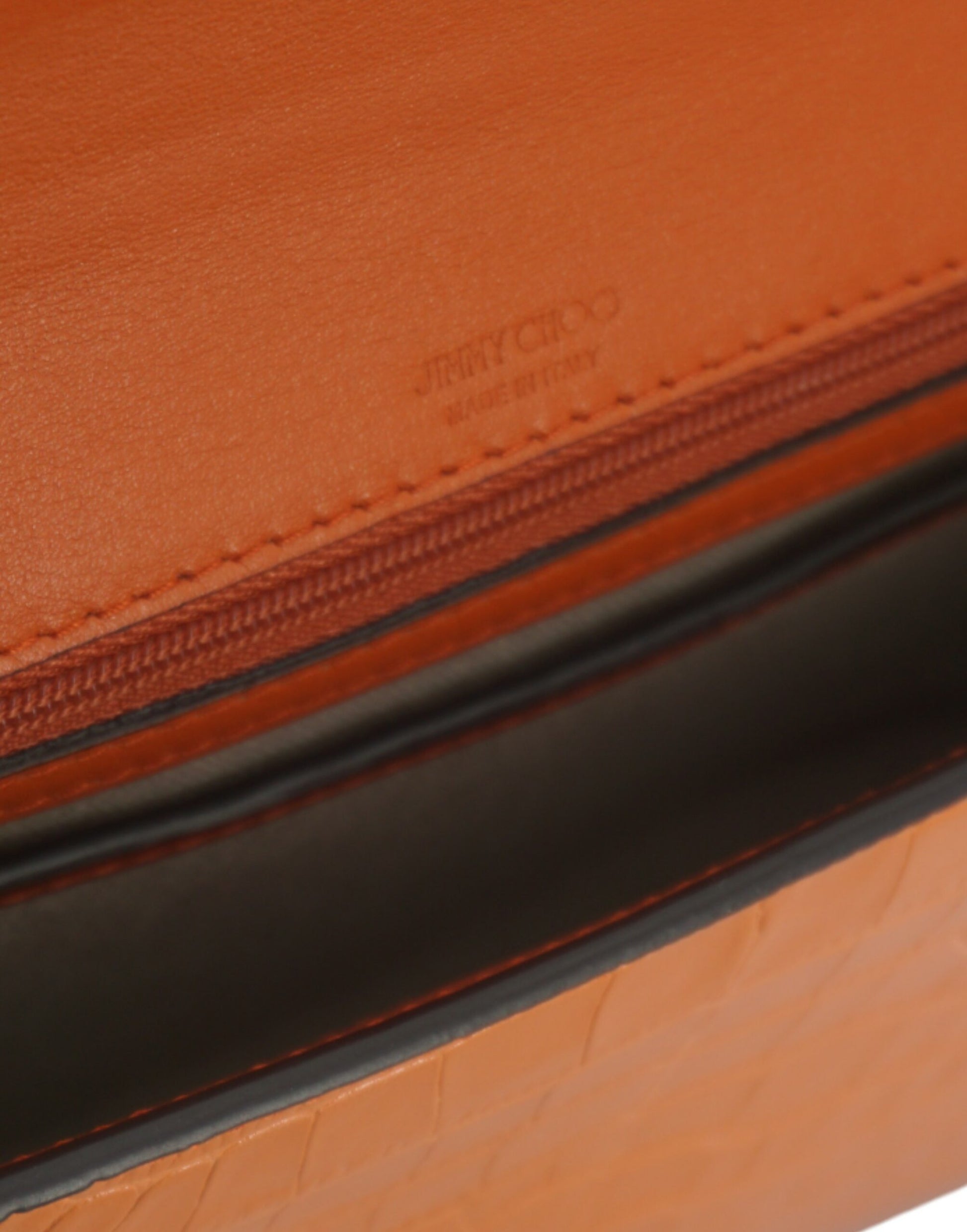 Jimmy Choo Amber Orange Leather Shoulder Bag - ACCEXO