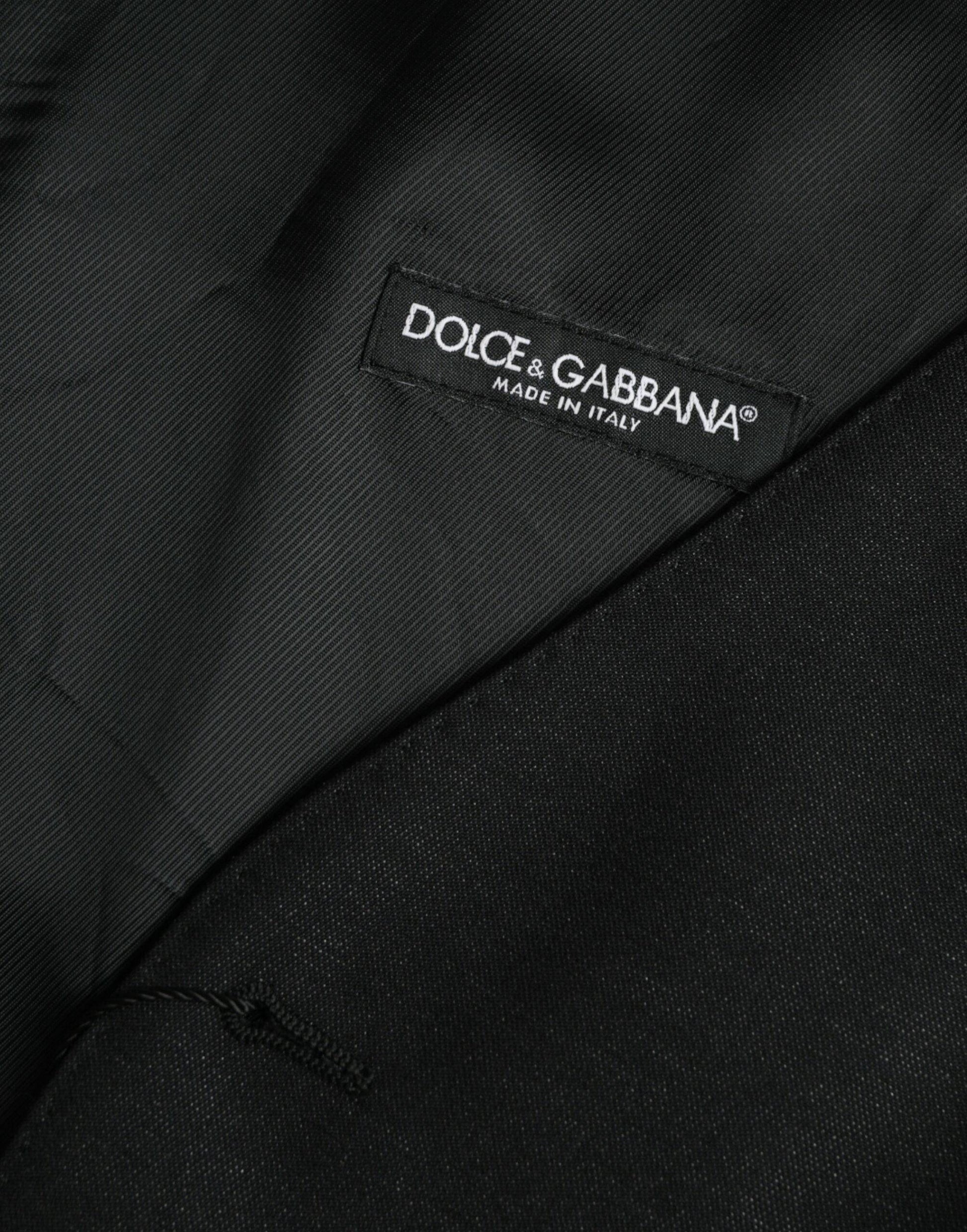 Dolce & Gabbana Black Wool Waistcoat Dress Formal Vest - ACCEXO