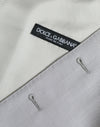 Dolce & Gabbana Light Gray Wool Formal Dress Waistcoat Vest