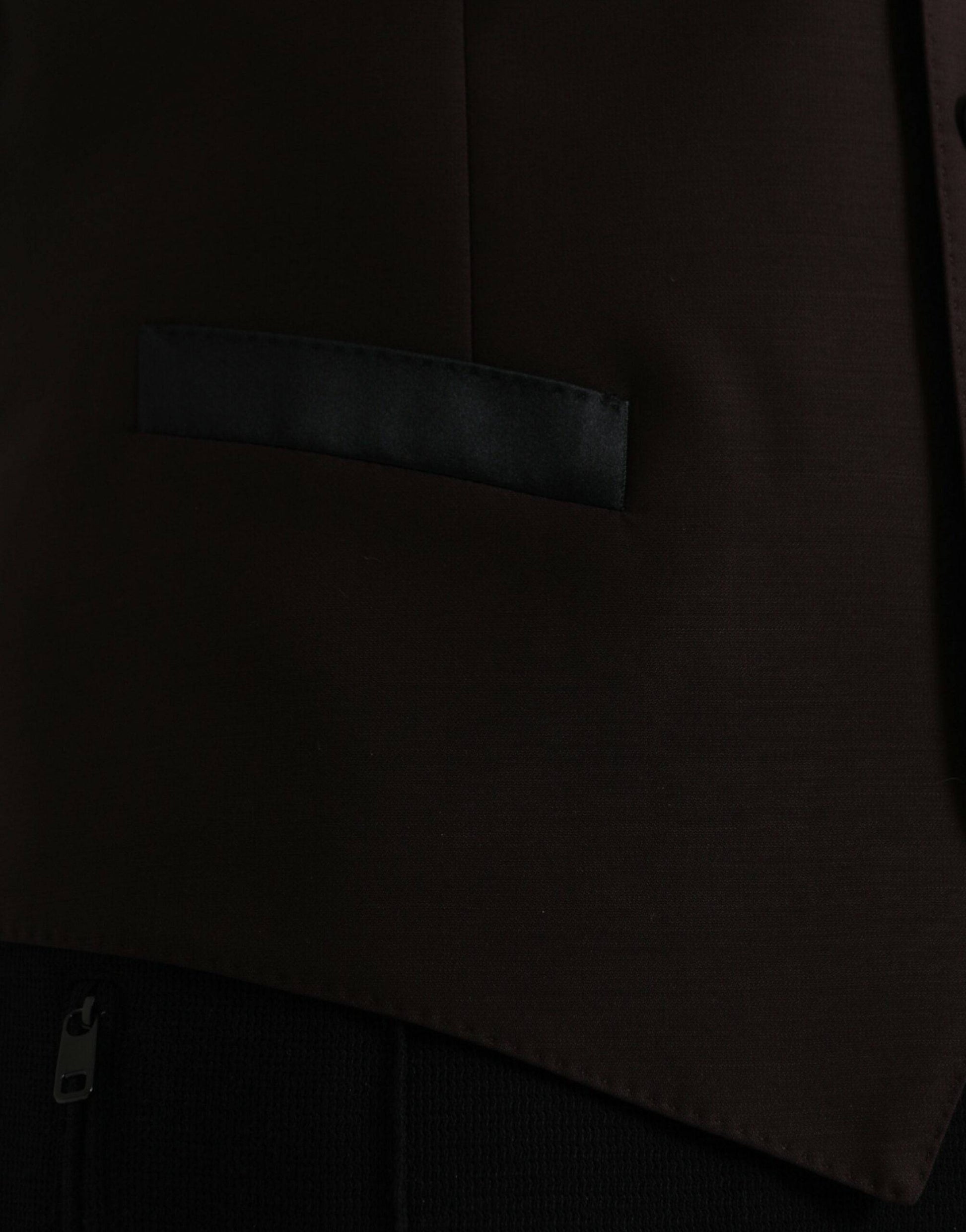 Dolce & Gabbana Brown Wool Waistcoat Dress Formal Vest - ACCEXO