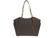 Michael Kors Jet Set Large Chain Brown Shoulder Tote Bag