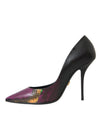 Dolce & Gabbana Multicolor Exotic Leather Heels Pumps Shoes