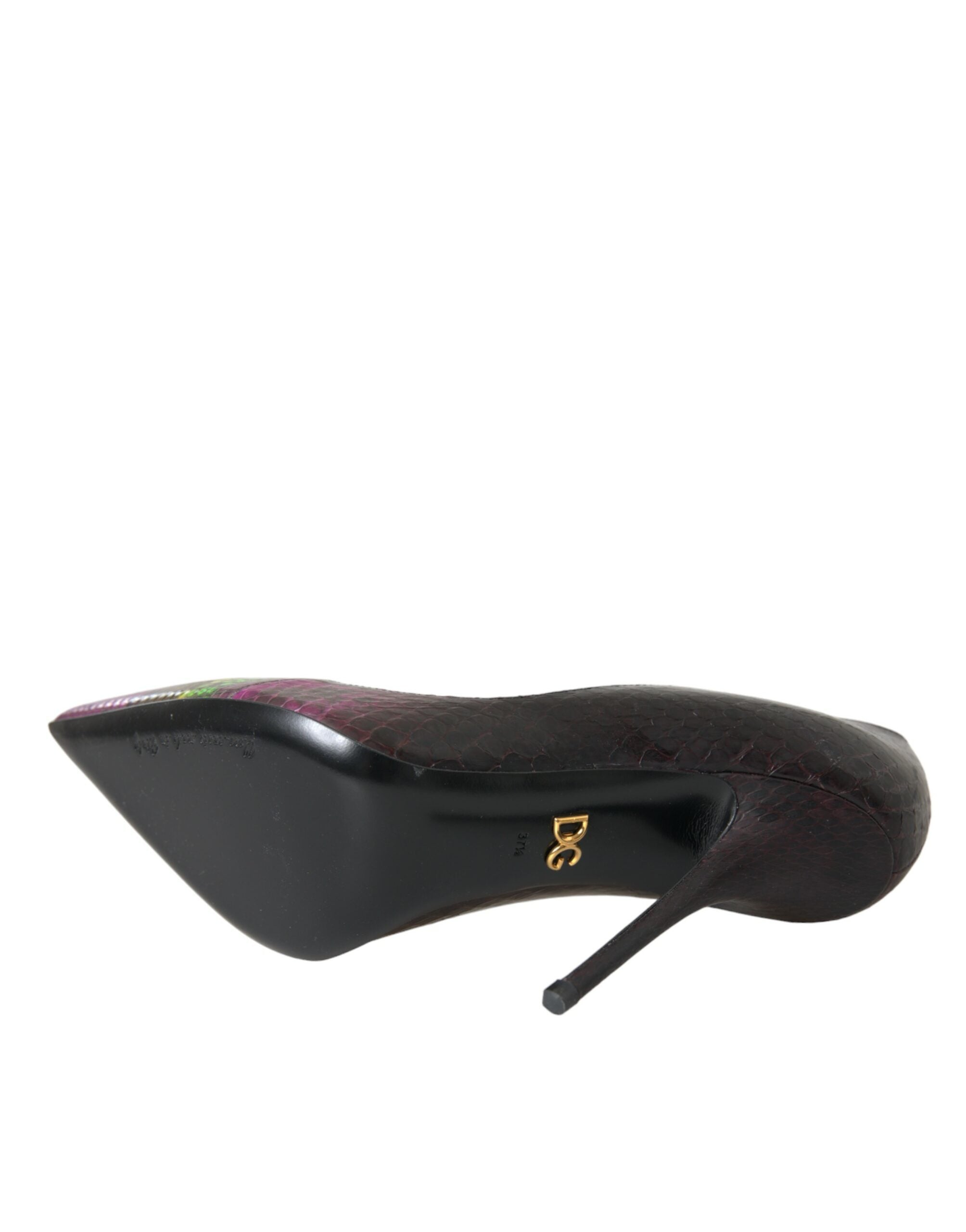 Dolce & Gabbana Multicolor Exotic Leather Heels Pumps Shoes - ACCEXO