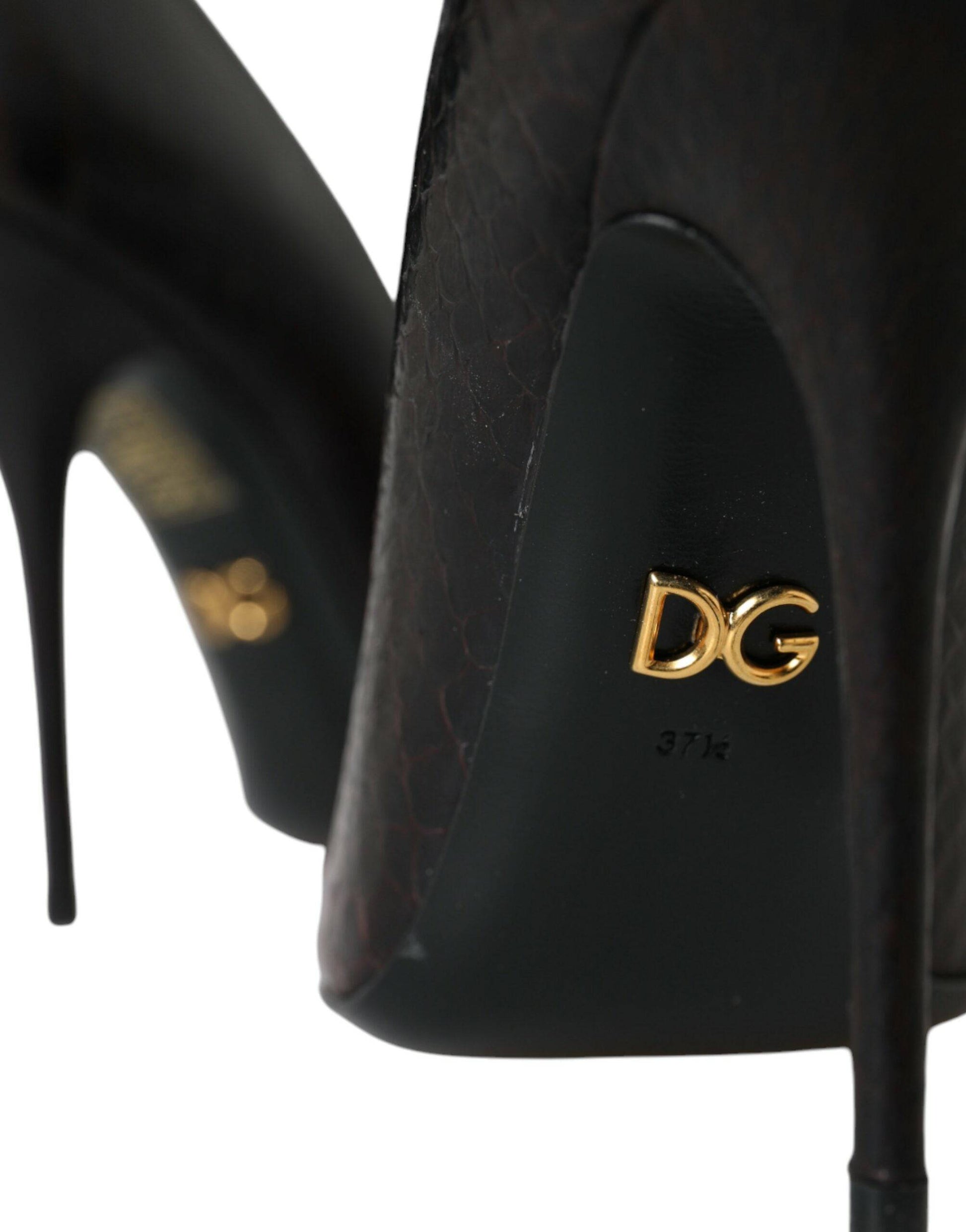 Dolce & Gabbana Multicolor Exotic Leather Heels Pumps Shoes - ACCEXO