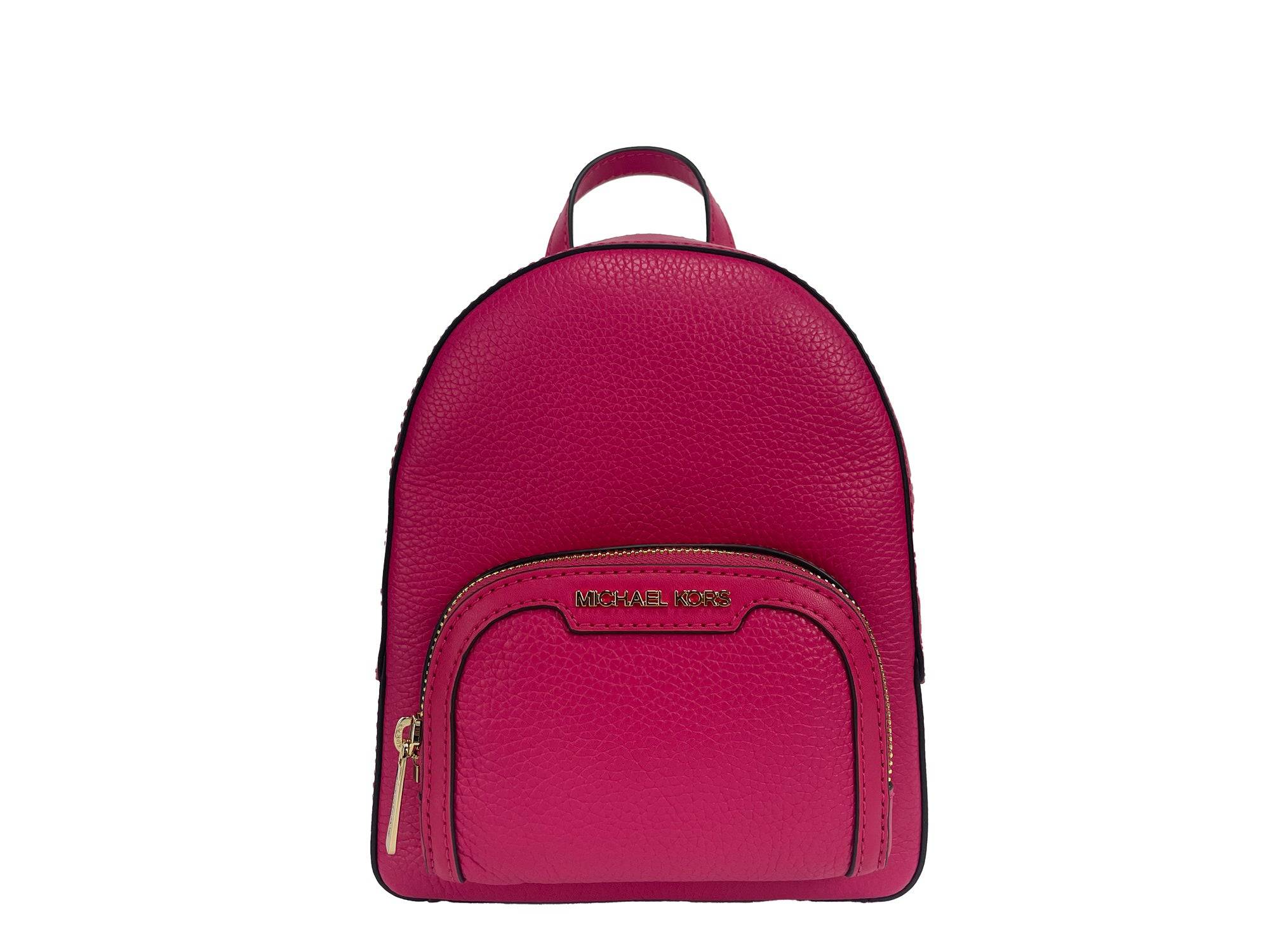 Michael Kors Jaycee Mini XS Pebbled Leather Zip Pocket Backpack Bag - ACCEXO