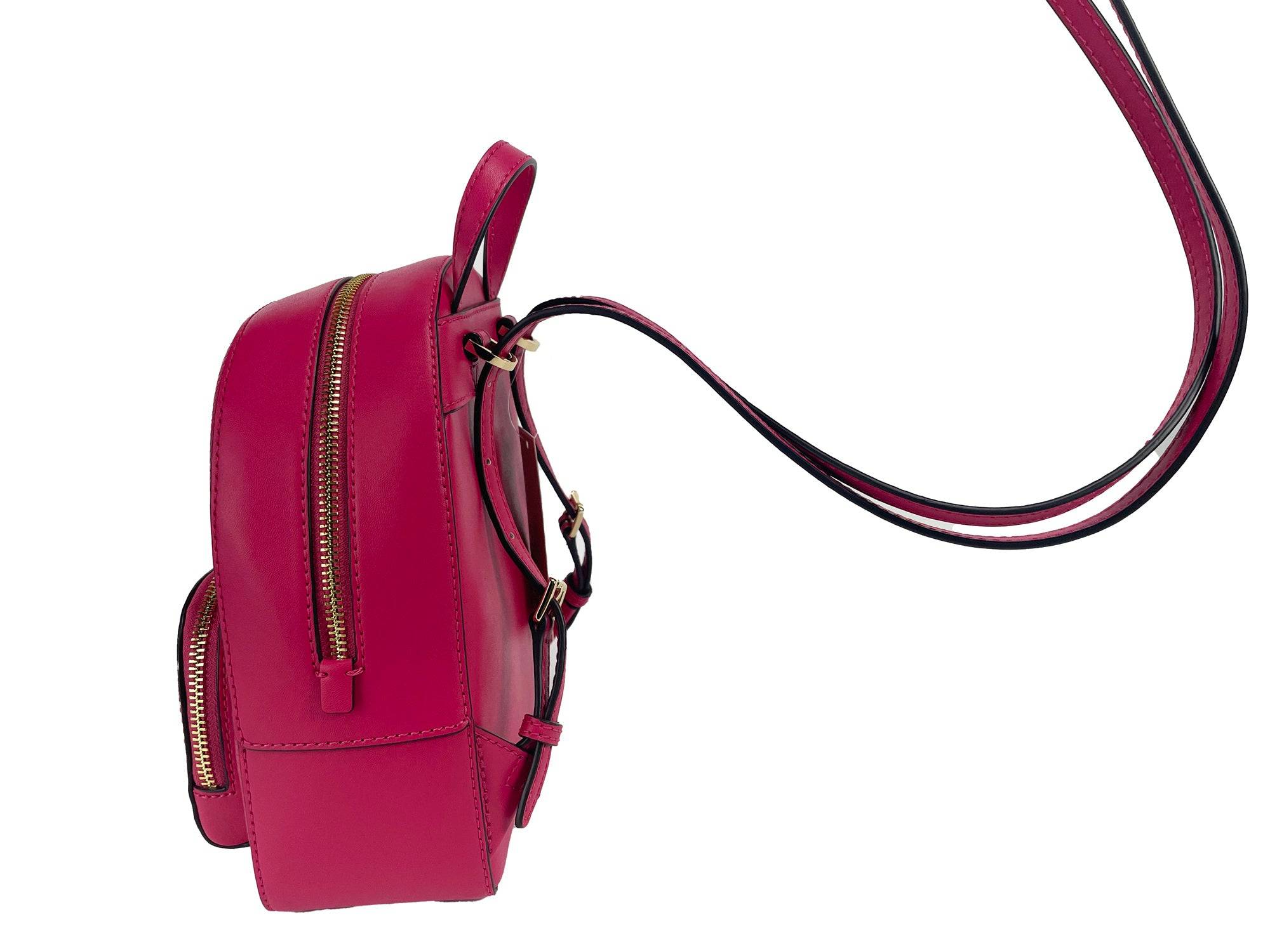 Michael Kors Jaycee Mini XS Pebbled Leather Zip Pocket Backpack Bag - ACCEXO