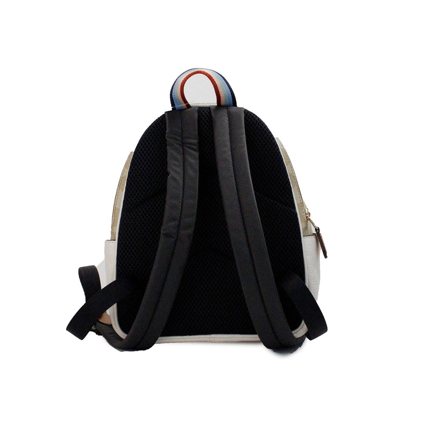 COACH Mini Court Signature Pear Motif Shoulder Backpack Bookbag Bag Chalk Taffy - ACCEXO