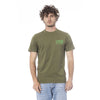 Cavalli Class Green Cotton Men T-Shirt