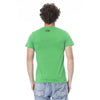 Cavalli Class Green Cotton Men T-Shirt